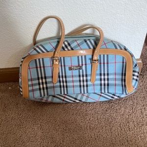 Burberry Blue Label plaid shoulder purse